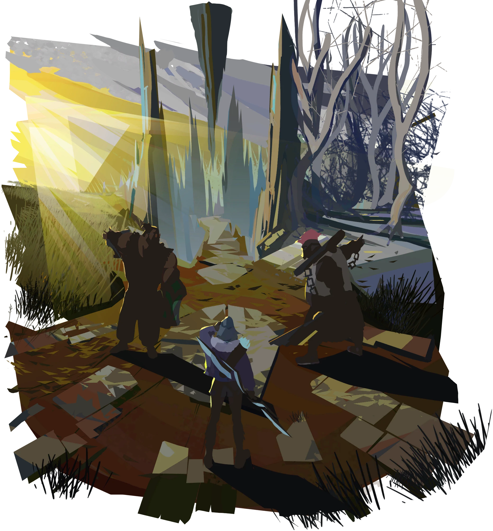 Three Paths event artwork in Guildrun