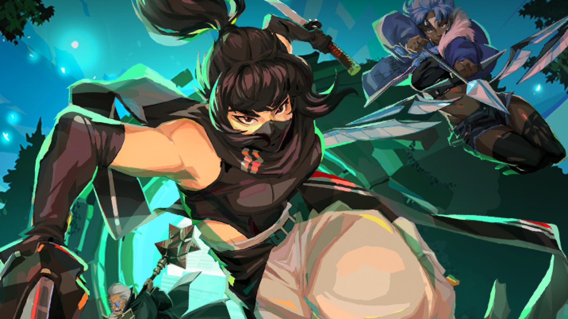 Yuuna attacking in Guildrun